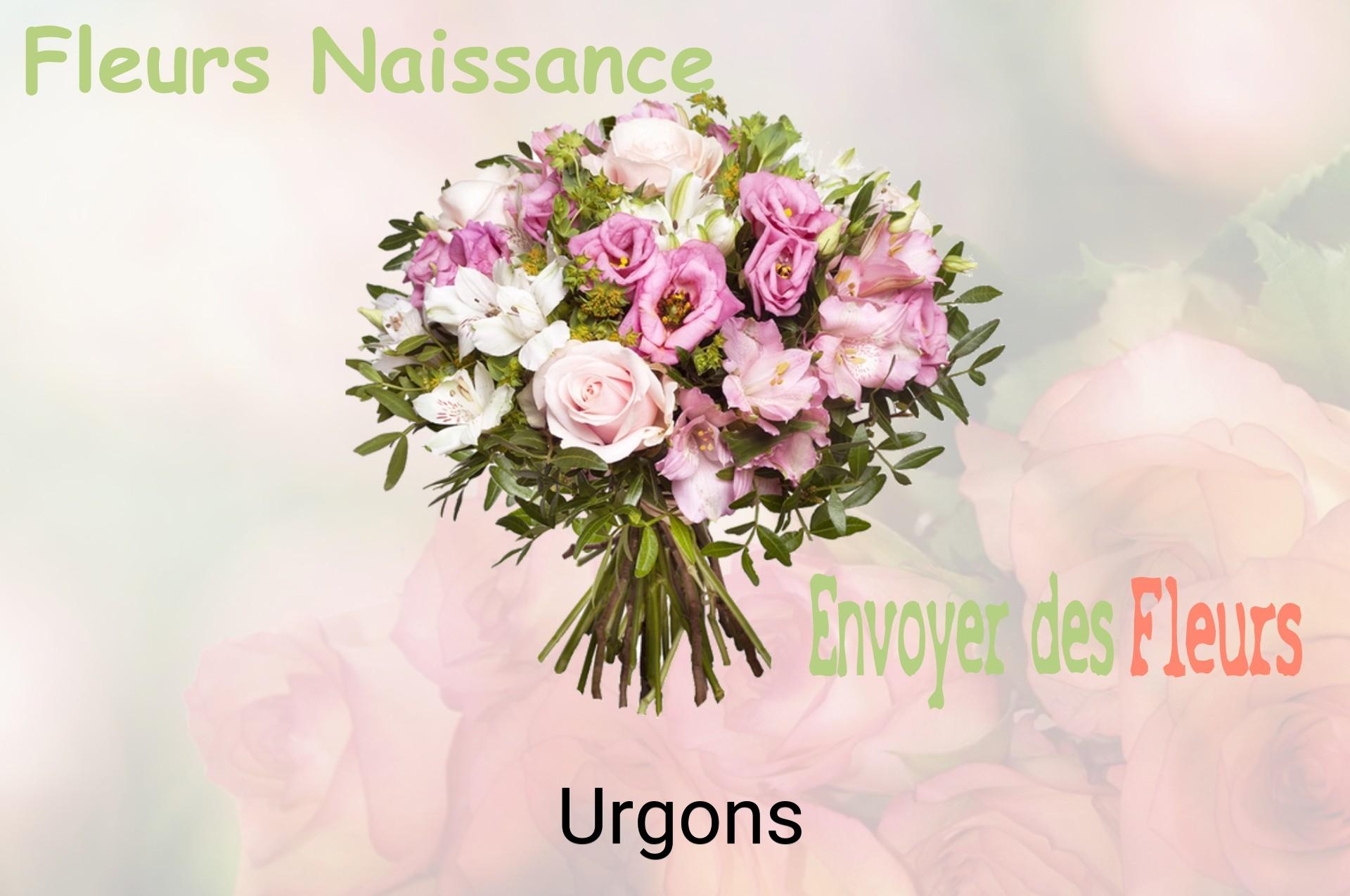 Bouquet de fleurs de naissance livré à Urgons